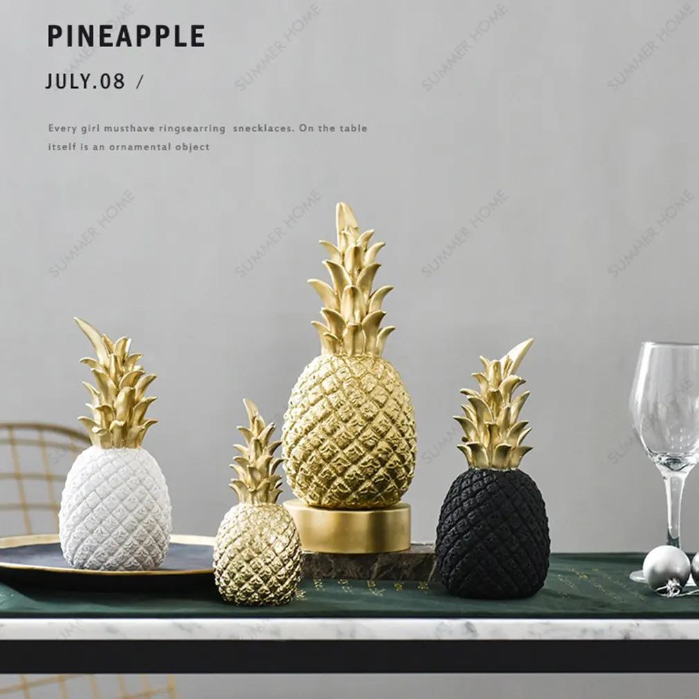 

Nordic Light Luxury Resin Pineapple Creative Home Living Room Porch Model Room Soft Decoration Wedding Gift