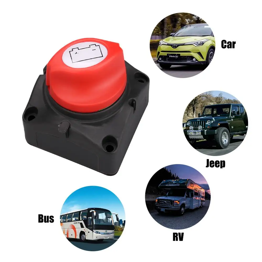 

12V/24V Battery Switch 300A Battery Power Cutoff Master Switch Disconnect Isolator For Car Auto RV ATV UTV Marine Boat On Off