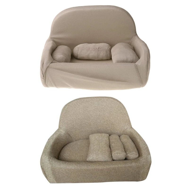 

4 Pcs/Set Newborn Photography Props Baby Posing Sofa Pillow Infant Photo Shooting Chair Decoration Fotografia Accessory