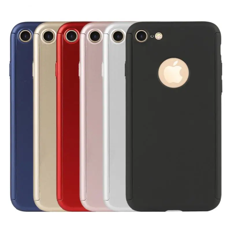 360 Полный Чехол для Apple iPhone 8 милый карамельный цвет пара Мягкая задняя крышка с