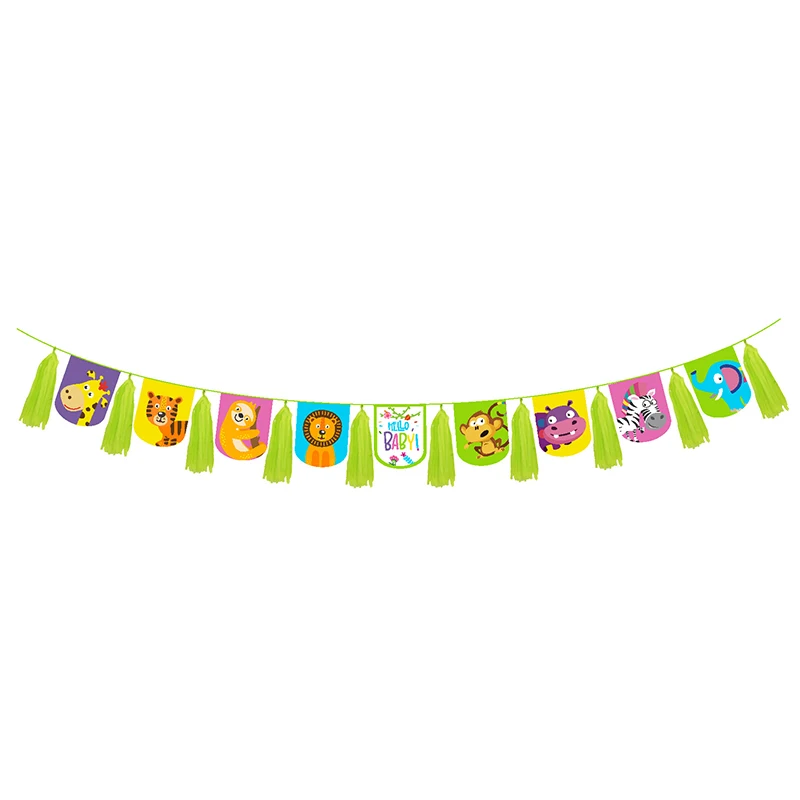 

AVEBIEN New Baby shower animal birthday party decorations paper plates Children's day decoration supplies