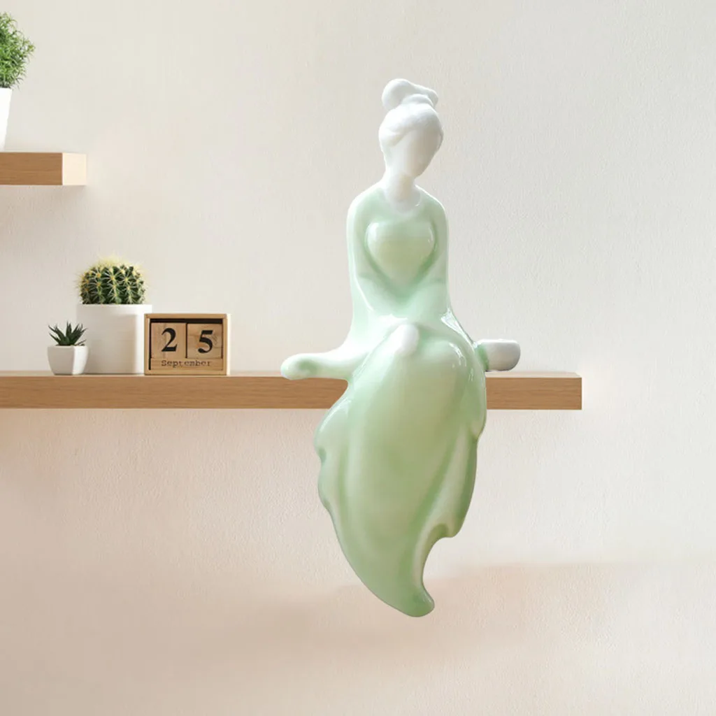 Домашнее украшение фигурка женщины современные керамические аксессуары для