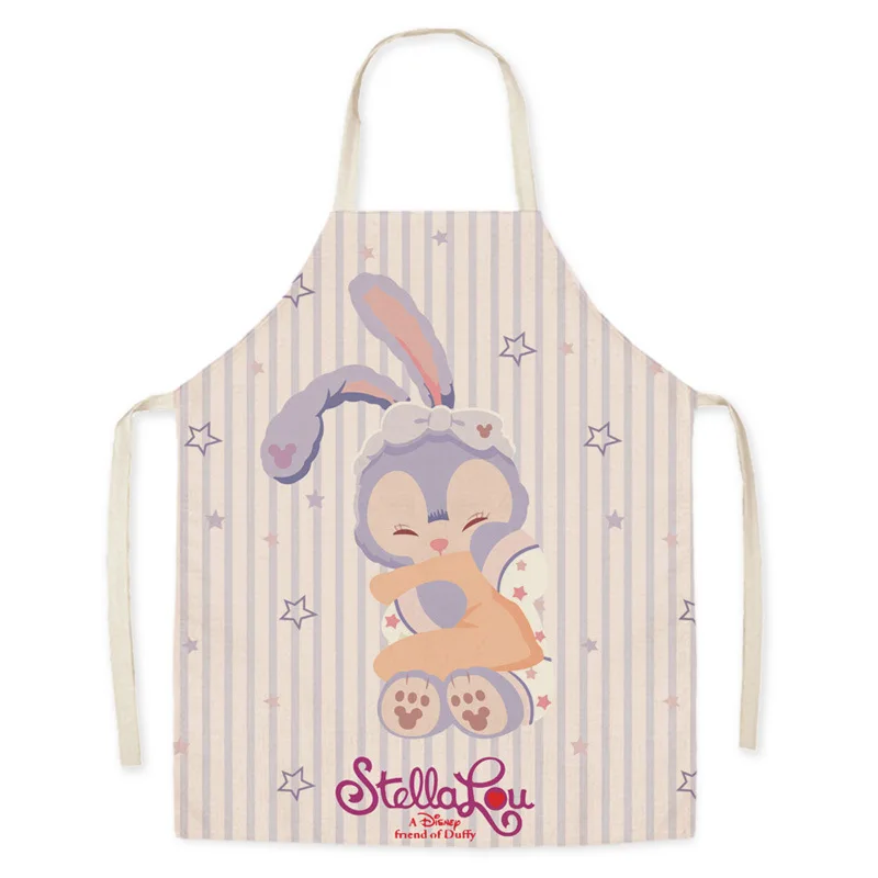 Льняной Фартук с принтом Медвежонок | Игрушки и хобби