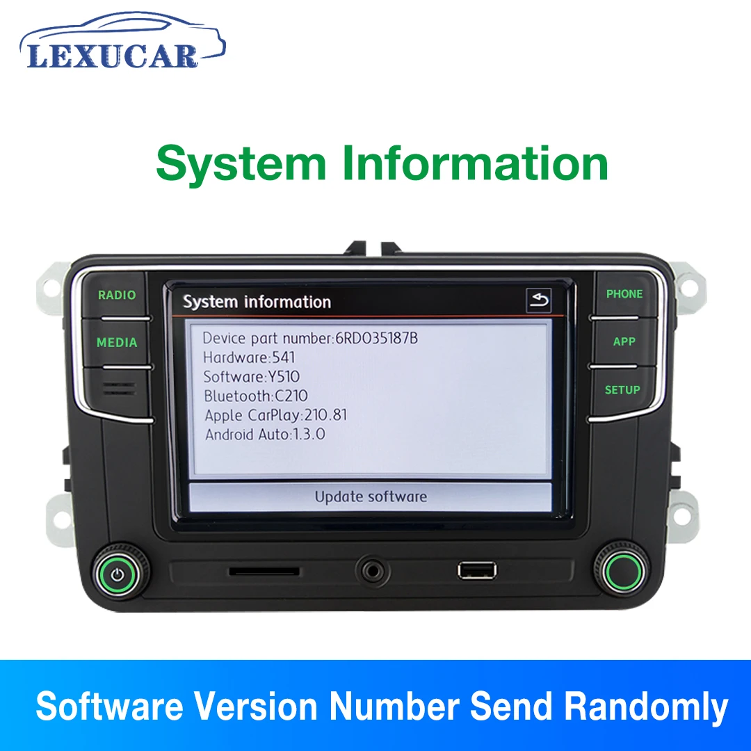Автомагнитола RCD330 Plus мультимедийная система на Android с Mirrorlink зеленсветильник Том