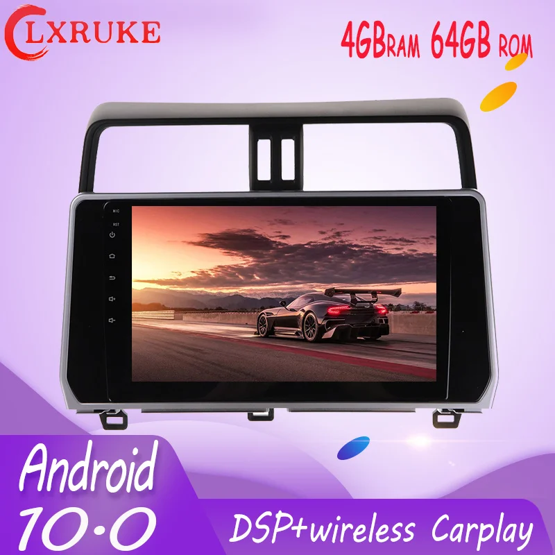 

GPS Navigation Radio player For Toyota Prado 2018 2019 Multimedia Auto Radio video Player stereo HeadUnit build in dsp carpaly