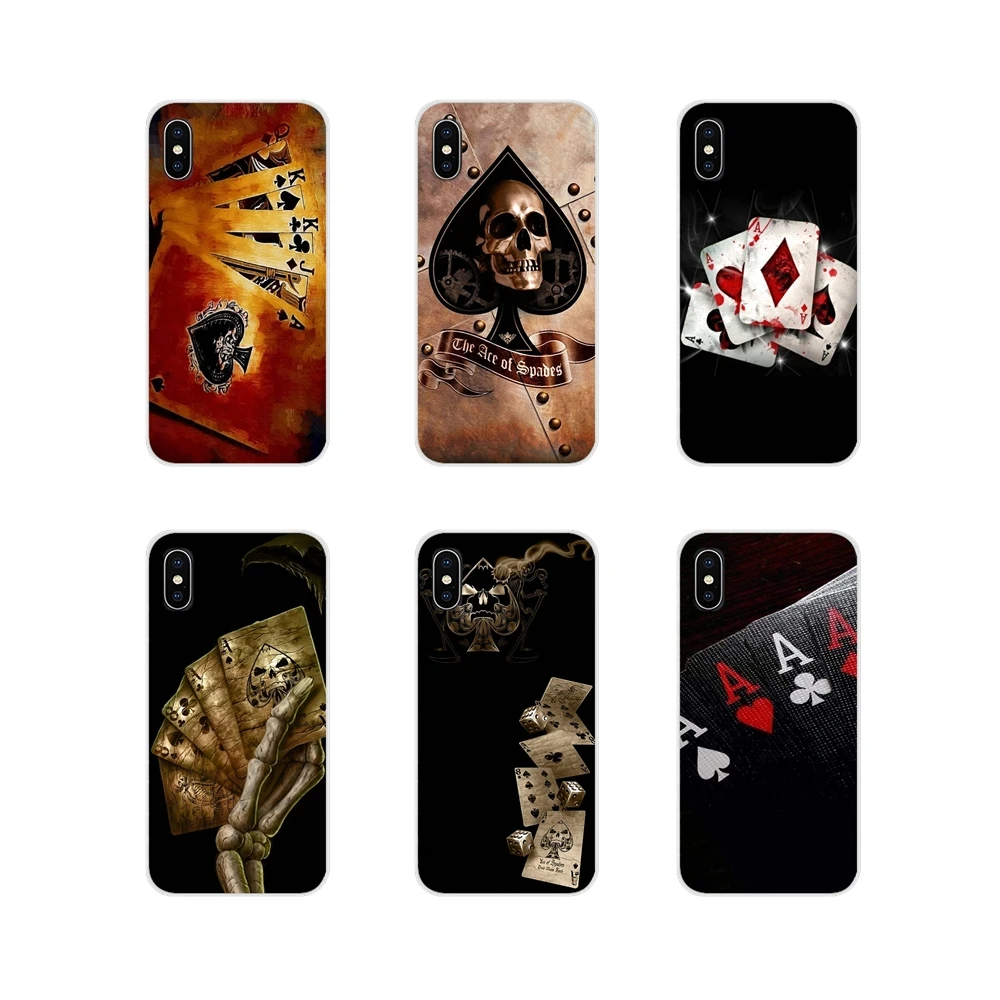 Poker Multi Colors Luxury For Apple iPhone X XR XS 11Pro MAX 4S 5S 5C SE 6S 7 8 Plus ipod touch 5 6 Transparent TPU Cases Covers | Мобильные