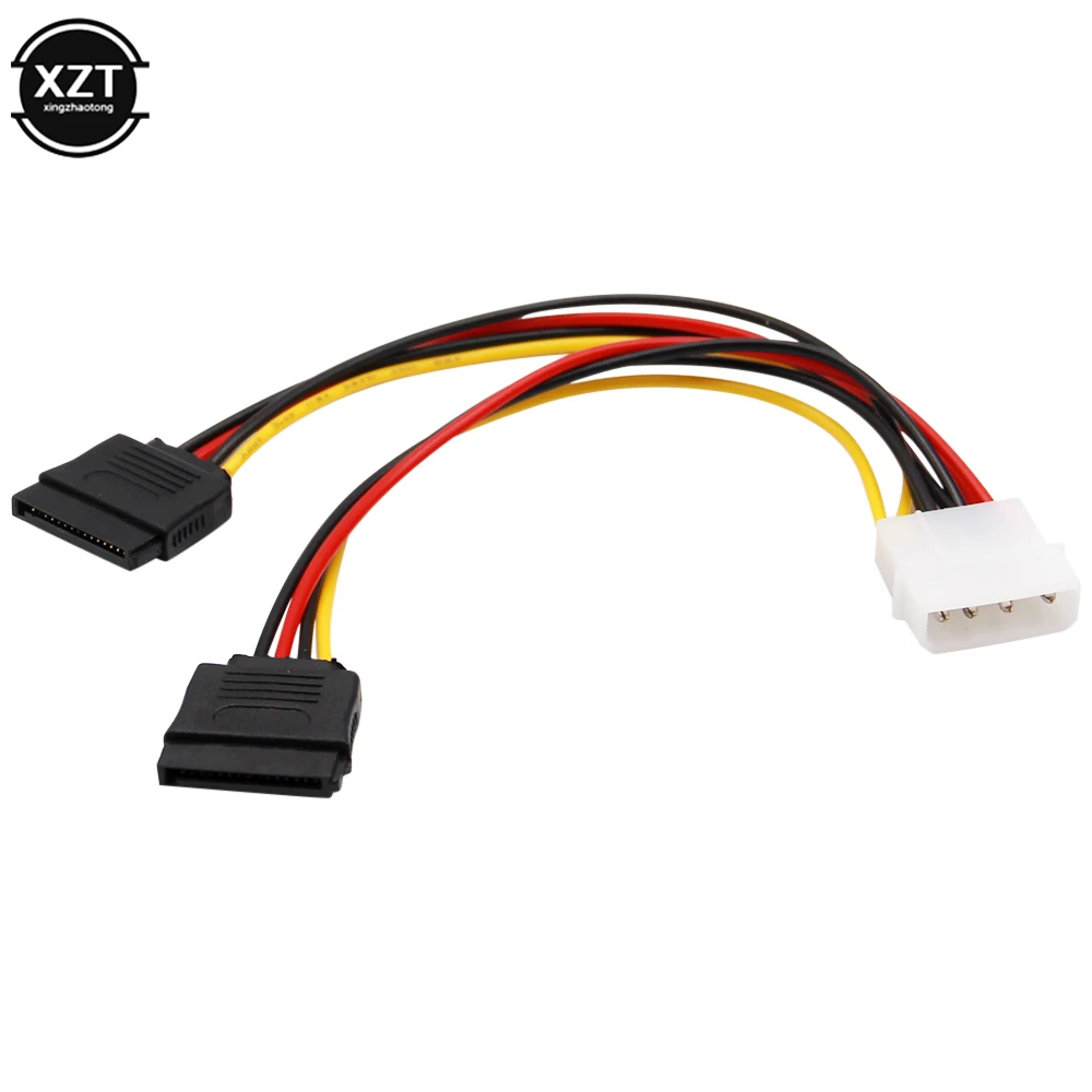 1 шт. 4Pin IDE/SATA Molex до 2 ATA SATA Мощность разъем питания нашникиов жесткий приводной