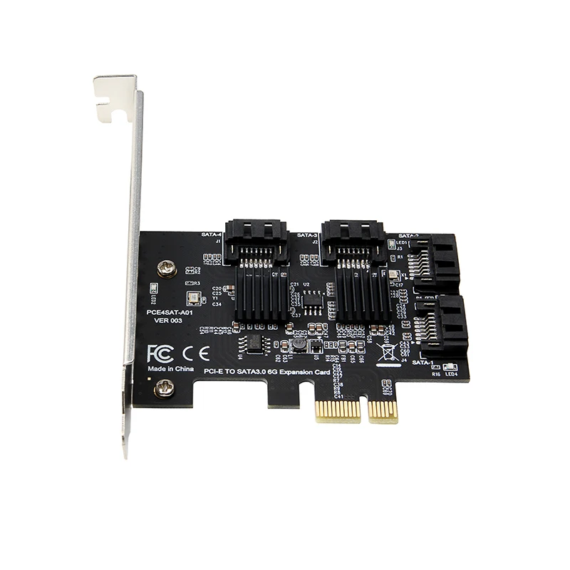 адаптер pci e pcie sata 4 портовый конвер