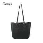 Сумка Ambag Obag O, стильная Водонепроницаемая мини-сумка EVA с застежкой-молнией, черная холщовая внутренняя красочная длинная ручка из искусственной кожи, женская сумочка сделай сам