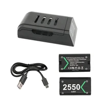 50 set 2 x 2550mAh Batteries+1 USB Cable +1 Charging Dock For XBOX ONE Controller Charging Kit Rechargeable Backup Battery Pack