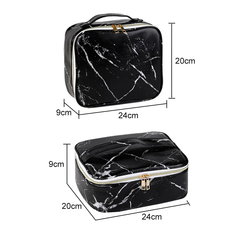Косметичка с мраморным узором Женский чехол для макияжа губная помада сумка