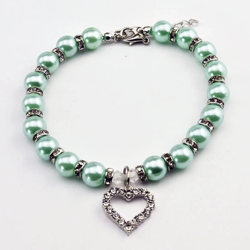 1 шт. модный ошейник для питомцев щенков собак кошек жемчужное ожерелье домашних