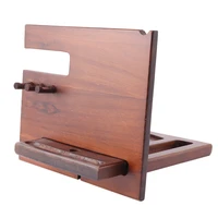 promotion wood phone docking station nightstand organizer wooden bedside cell wallet key dock table tablet holder