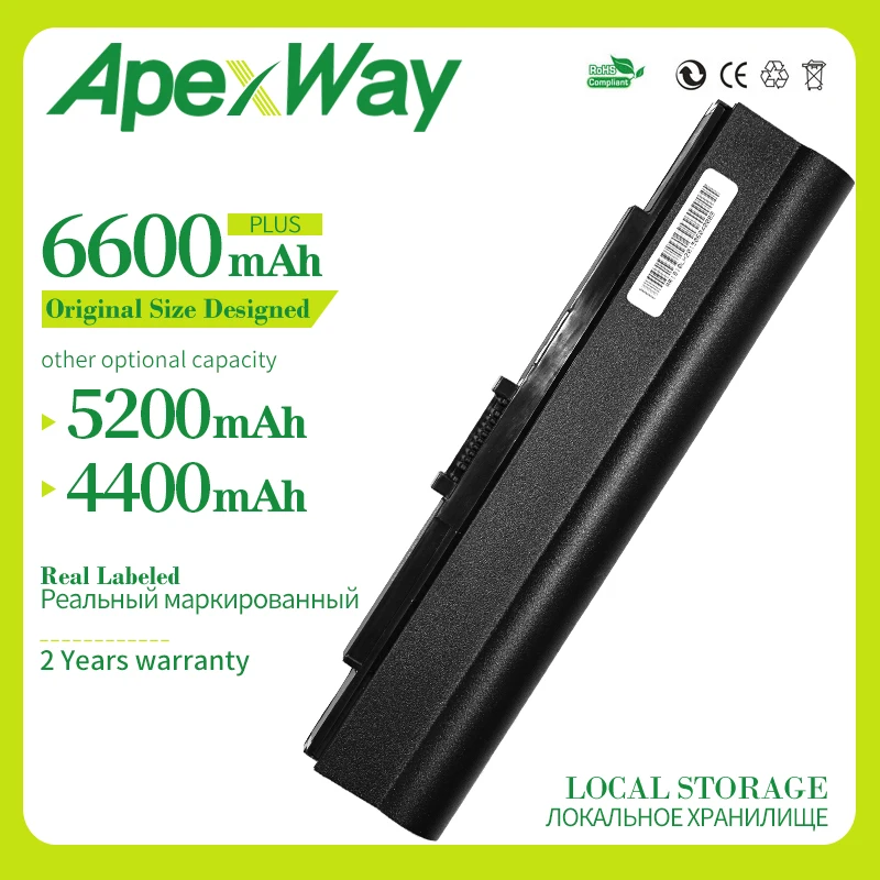 Аккумулятор Apexway 4400 мАч 10 8 В для ноутбука Acer Aspire 1410 1810T One 521 timel1810 1810TZ TravelMate 8172 8172T