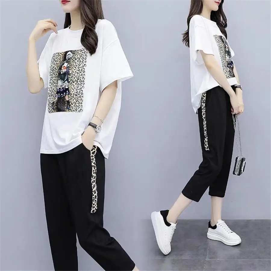 

winter women's new 2020 Women Tracksuit Short Sleeve Streetwear