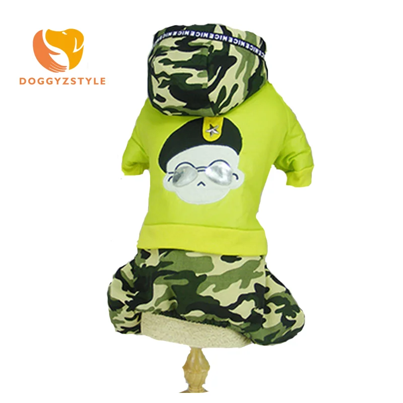 Red Casual Dog Jumpsuit Winter Warm Hoodies Pet Coat Puppy Cat Clothes Costumes Pets Apparel For Small Medium Dogs S-2XL DOGGYZSTYLE - Color: Red
