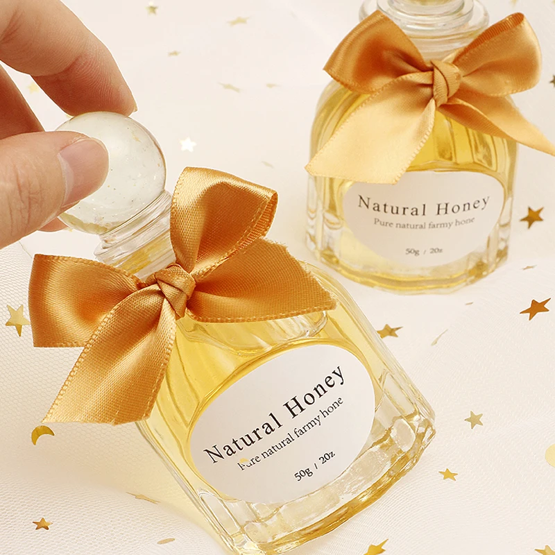 Изготовленный На Заказ стеклянная бутылка для меда Сделай Сам флаконы коробка