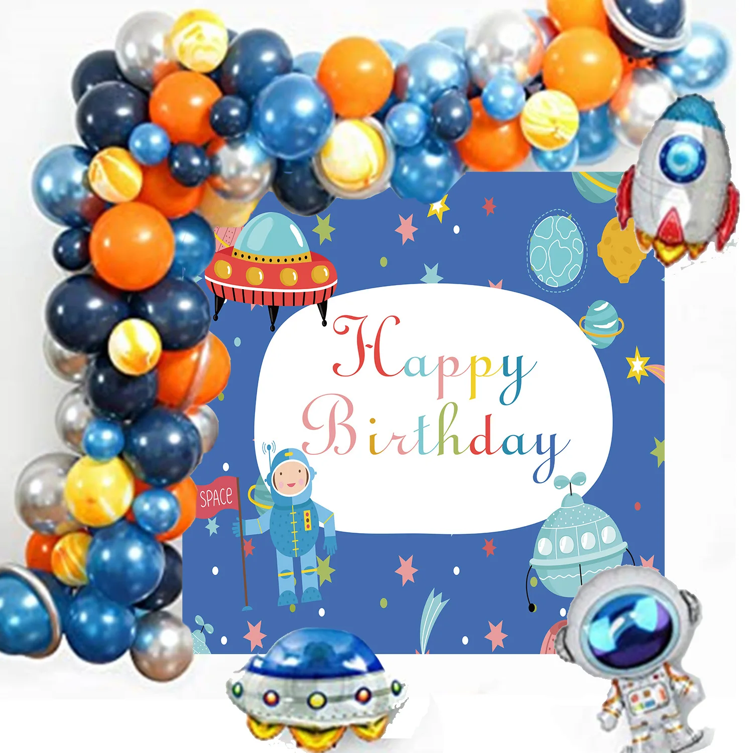 Accesorios de decoraci&oacute;n de globos para fiestas, conjunto de globos de n&uacute;meros para cumplea&ntilde;os, arco de ni&ntilde;a, decoraci&oacute;n de Baby Shower, conjunto de globos de aluminio de helio grande-4