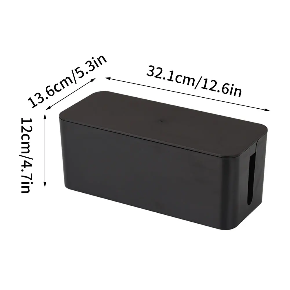 

Wire Storage Box Plastic Cable Storage Box Anti Dust Charger Socket Organizer Network Line Storage Bin Household Necessities