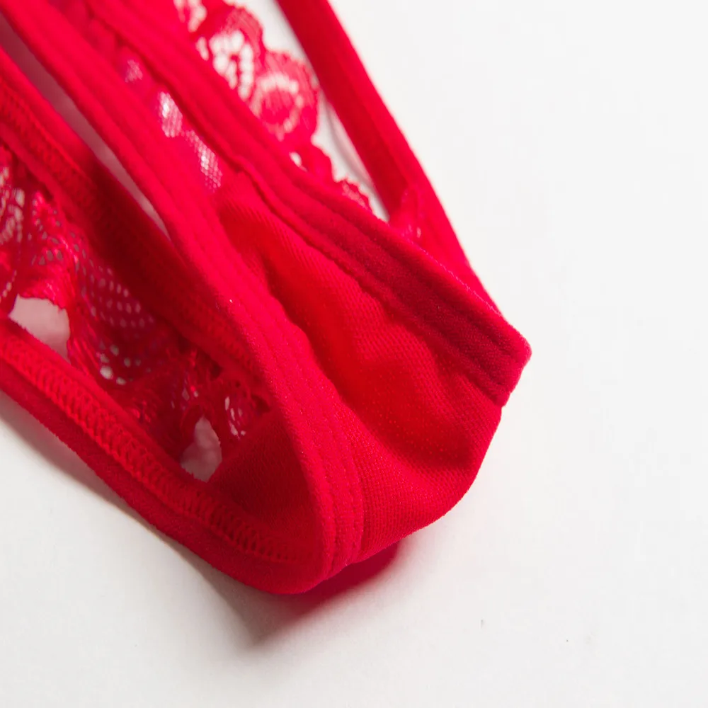 

New Women Sexy Hollow Pearls Lace Thong Panties Ladies Casual Intimates Lingerie Underwear Softs