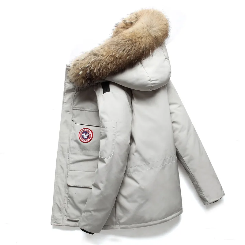 

2021 Goose Down Jacket Men's Women's Winter Short Fashion Thick White Duck Down Warm Men's Jacket Coat for Men