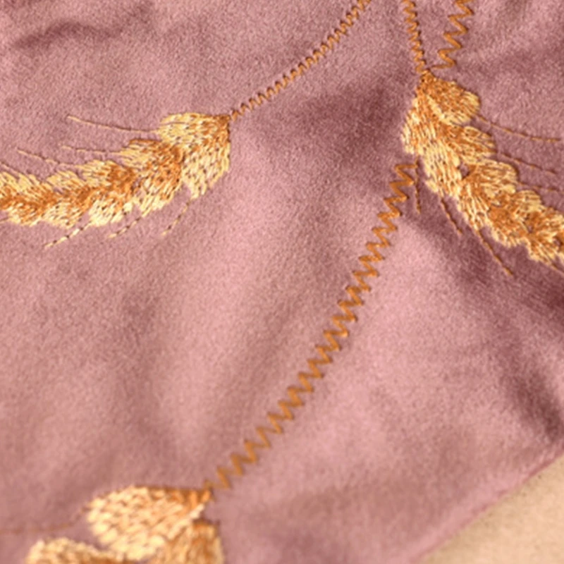 

Women Chiffon Detachable Half Shirt Blouse Velvet Floral Embroidery Lapel False Collar Shawl Decorative Dickey