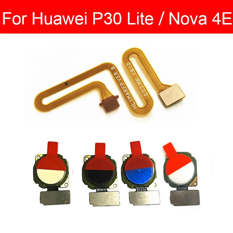 Главная кнопка гибкий кабель для Huawei P30 Lite Nova 4E меню ключ Распознавание