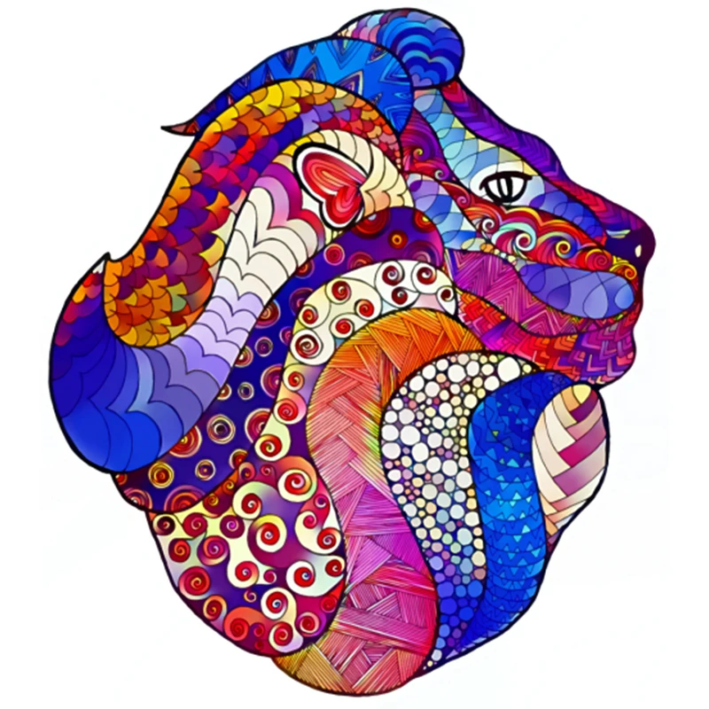 

Puzzle Custom Adults Lion Animal Jigsaw EQ Personal Wooden Puzzles for Kids Gift Hard Strange Top Brand Factory Fast Shipping