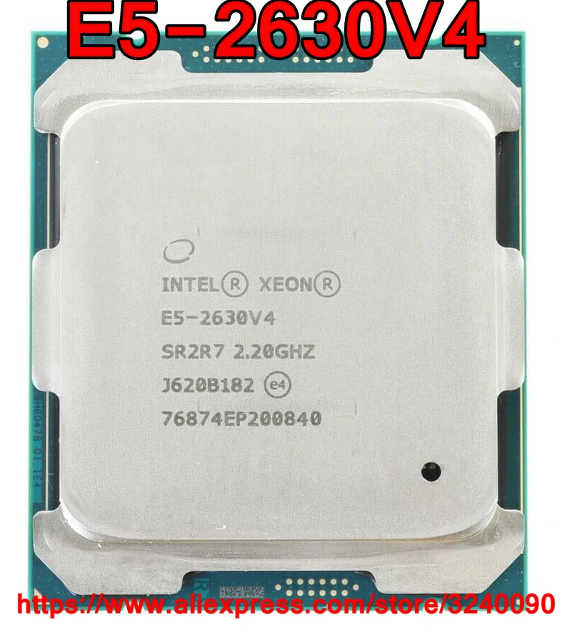 Intel ЦП Xeon E5 2630V4 SR2R7 2 20 ГГц 10 ядерный 25M телефон Φ V4 процессор Бесплатная доставка 2630