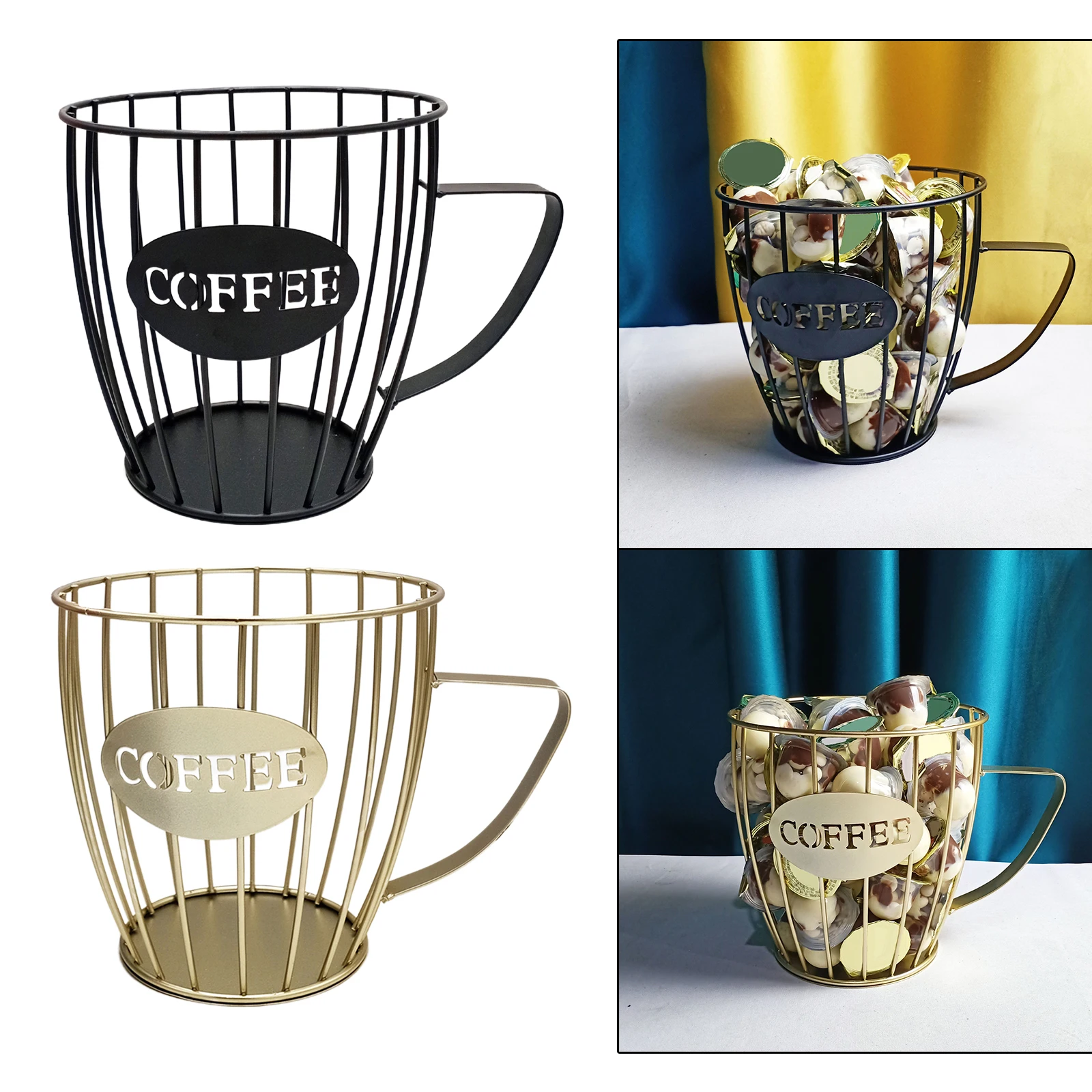 

Vintage Coffee Pod Holder Mug Cup Keeper Capsule Coffee K Cup Basket Hotel