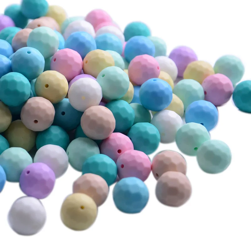 5 шт./лот 16 мм детский силиконовый Прорезыватель для зубов бусины пищевых