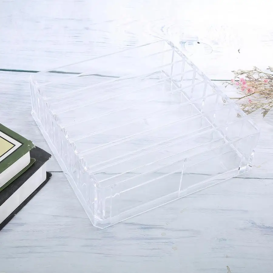 Настольный акриловый Органайзер для макияжа с 8 слотами губная помада тени век