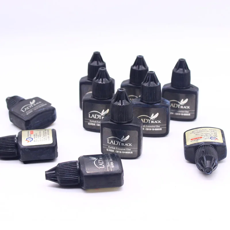1 бутылка Дамский черный клей Корея наращивание ресниц 10 мл/бутылка с герметичной