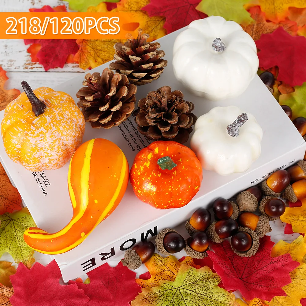 120/218 шт. декоративные тыквы на День Благодарения |