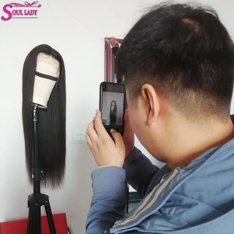 13X6 Синтетические волосы на кружеве парики из натуральных волос Выбеленные узлы