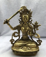 collect china fine workmanship brass sculpture bodhisattva buddha metal crafts home decoration9