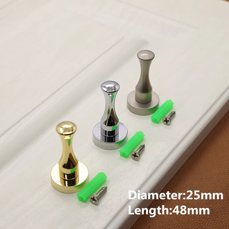 Современный простой хромированный золотистый никелевый цилиндрический