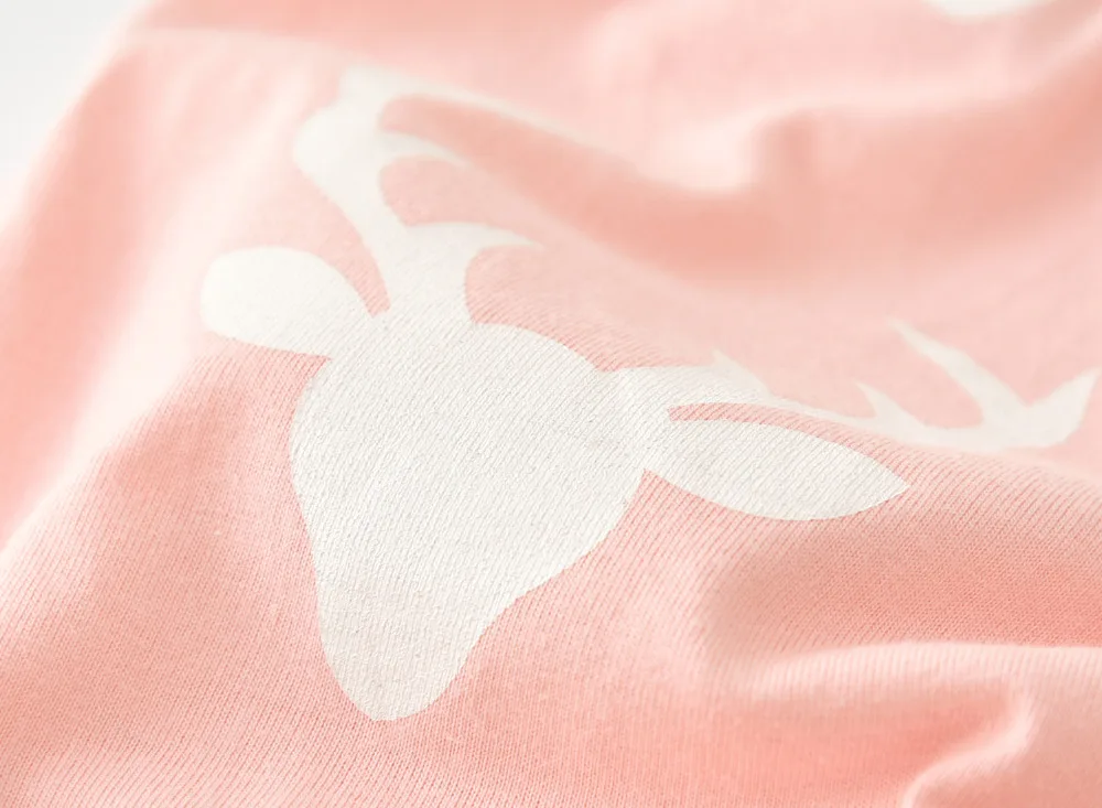 Комплект одежды для новорожденных девочек Модный пуловер с капюшоном и принтом