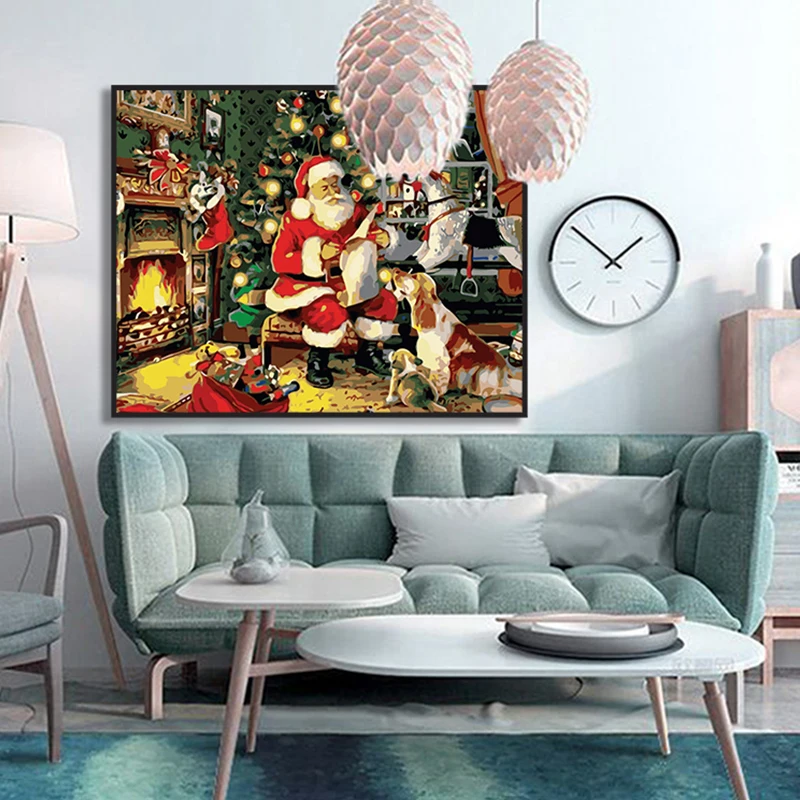 

ROYALDREAM Painting By Numbers DIY Unique Gift Home Deco Picture Colouring Zero Basis HandPainted Oil Painting For Living Room