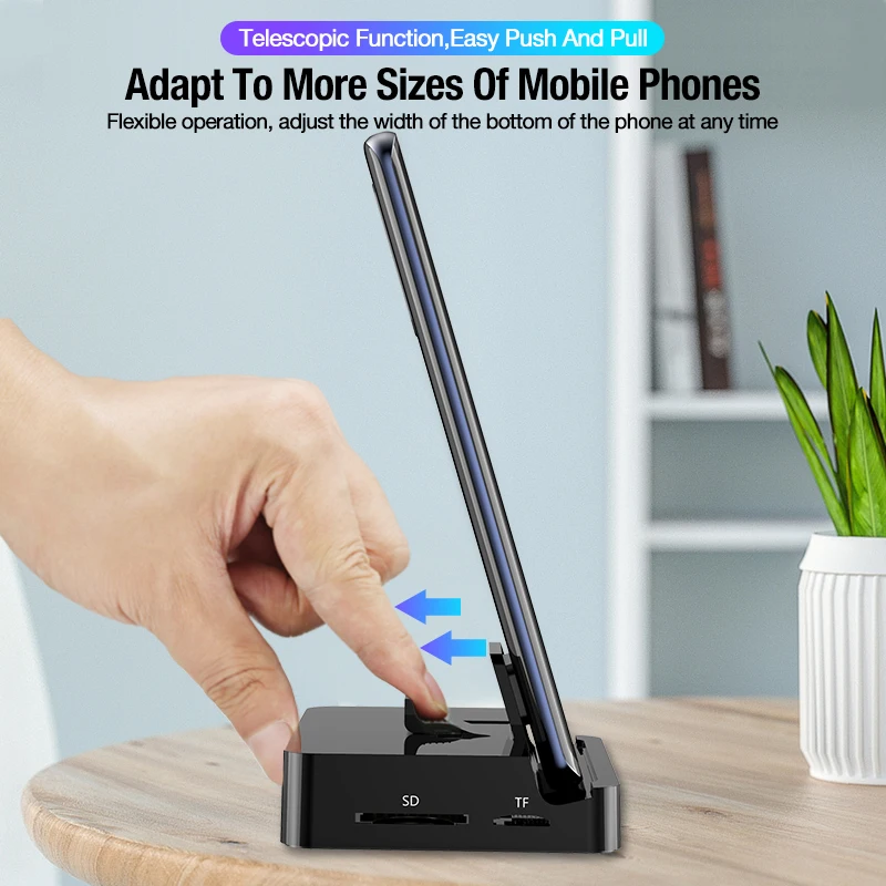 

Mobile Phone USB Type C Docking Station Hub Holder Switch To HDMI USB 3.0 Adapter For Samsung S10 S9 Huawei P30 P20 Pro