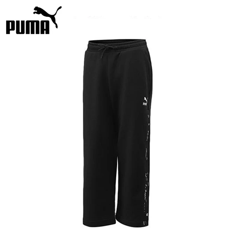 

Original New Arrival PUMA Digit Print Cropped Wide Leg Knit Pants WMN Women's Pants Sportswear