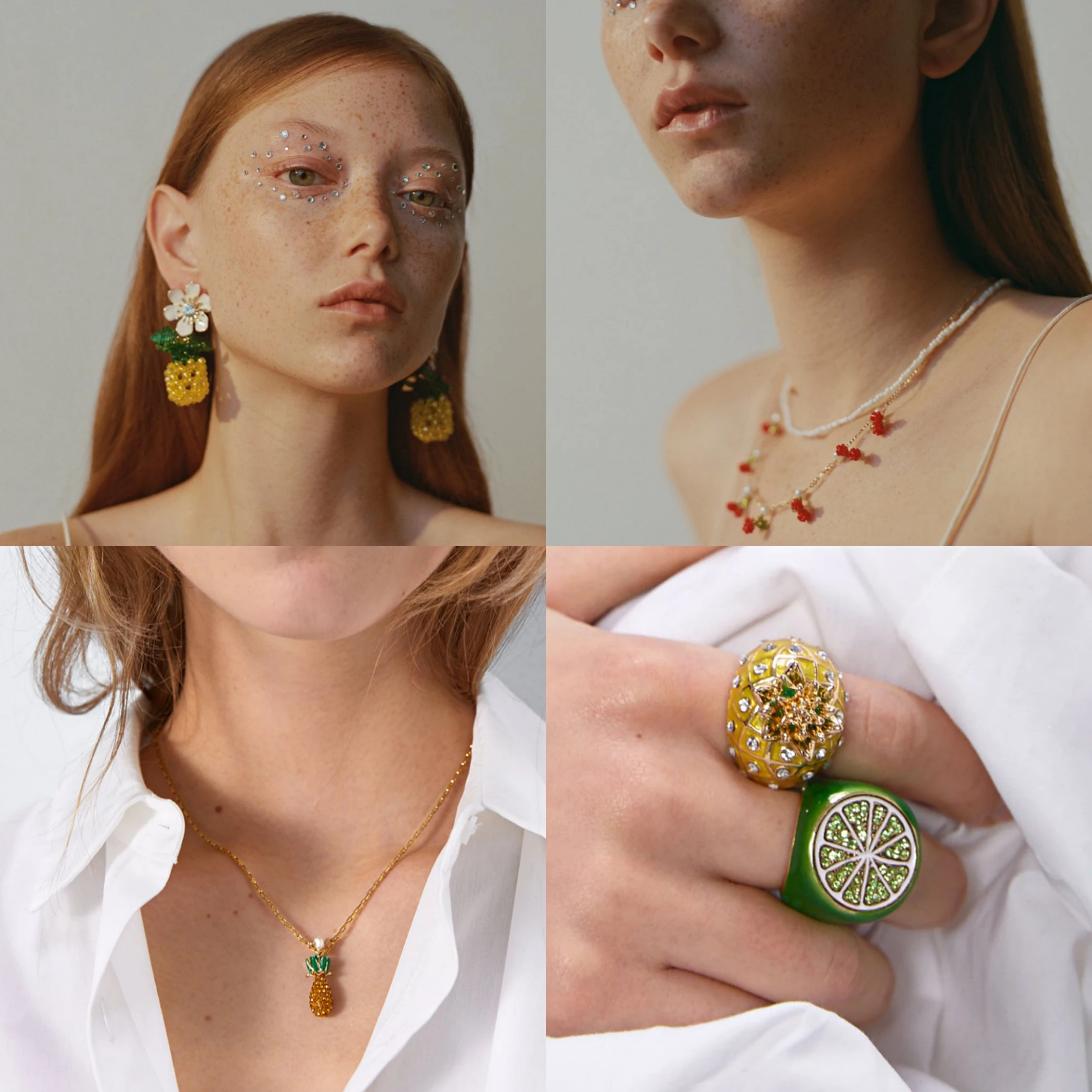 ZA 2020 Новый Стиль фруктовые серьги милый Вишневый ананас бохо ручной работы из