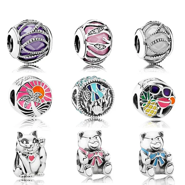 

NEW 100% 925 Sterling Silver The New The same Paragraph Charms Bead Fits Original Bracelets DIY bracelet factory Wholesale