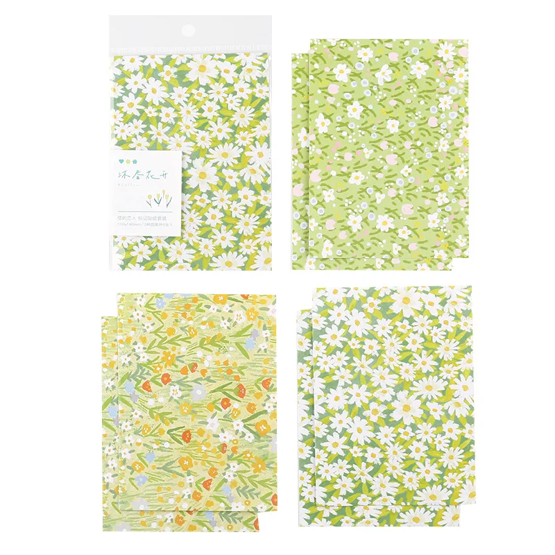 

6sheets/set Sticker Set Spring garden series ins small fresh hand account Scrapbooking School Suppliers Stationery Art Supplies