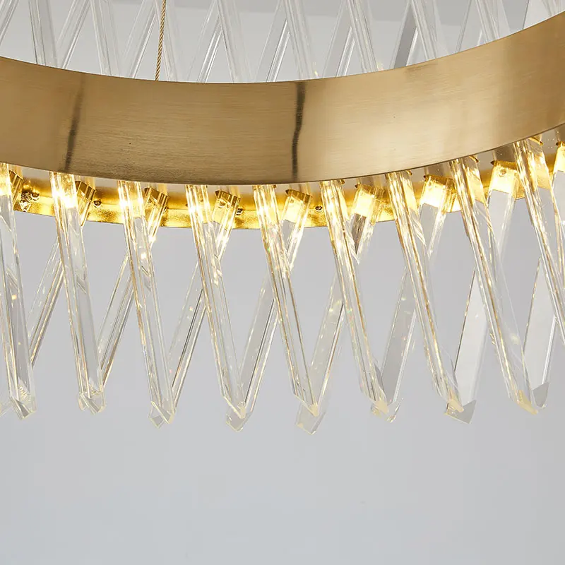 Современные хрустальные подвесные светильники с длинным кабелем простая
