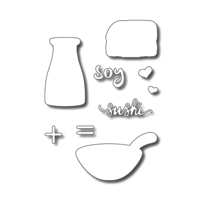 Соевый горшок для суши бутылки металлические режущие штампы кухонные