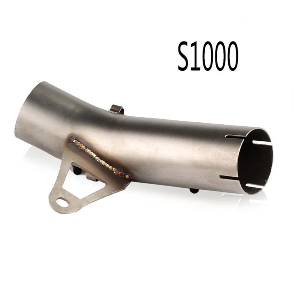 TKOSM средняя выхлопная труба мотоцикла Нержавеющая сталь глушитель выхлопной