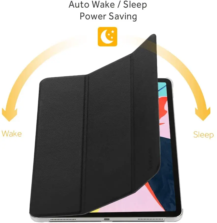 Чехол EasyAcc для iPad Pro 12 9 черный чехол из искусственной кожи мягкий силиконовый