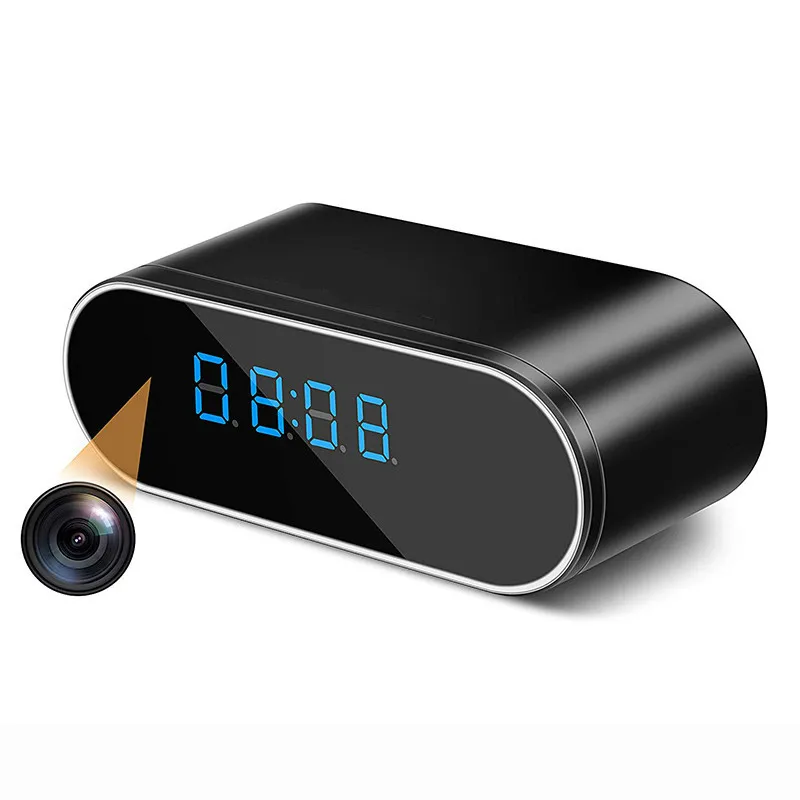 

1080P HD Clock Camera WIFI Control Concealed IR Night View Alarm Camcorder PK Z10 Digital Clock Video Camera Mini DV DVR