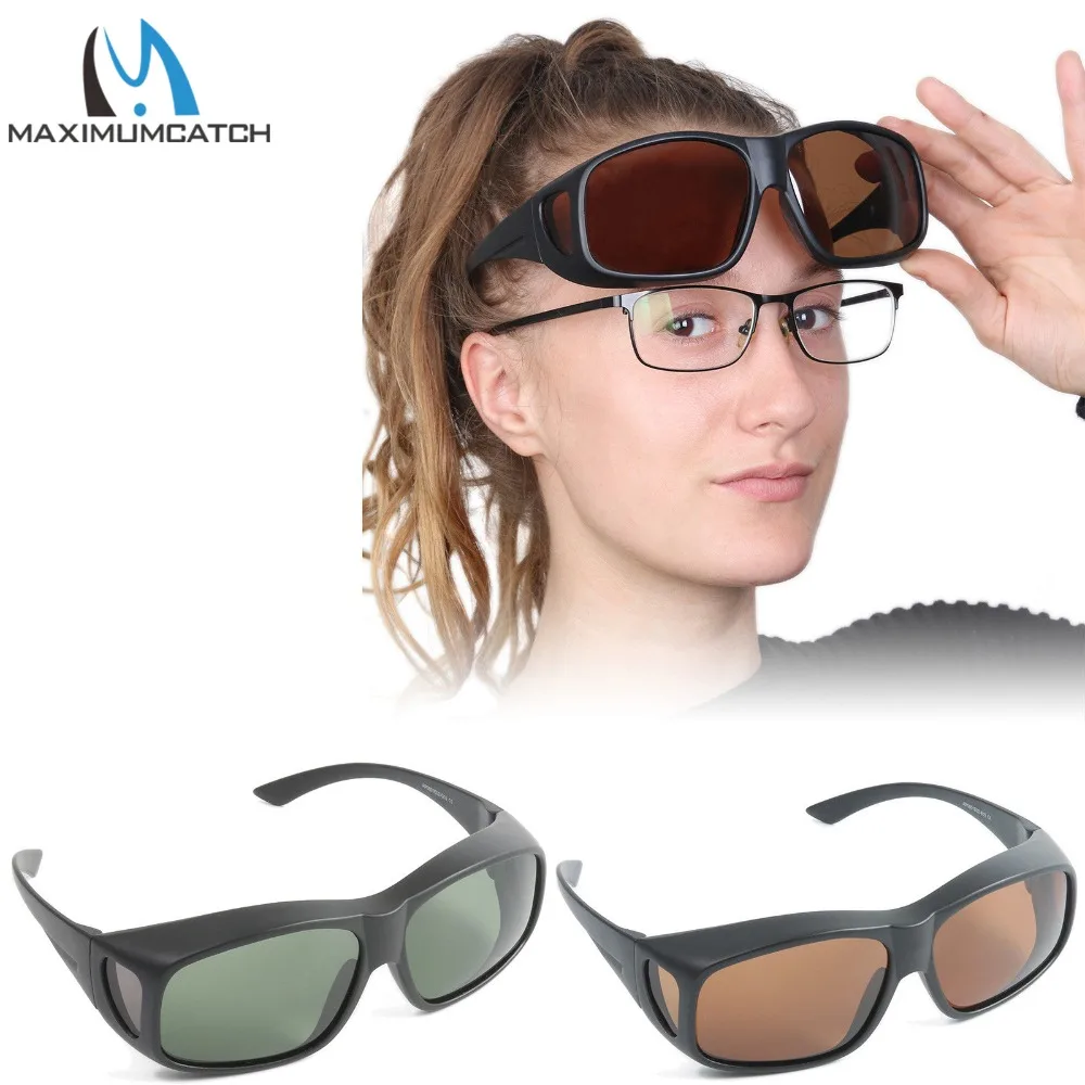 Поляризованные солнцезащитные очки Maximumcatch Fit Over UV400 для рыбалки и спорта на